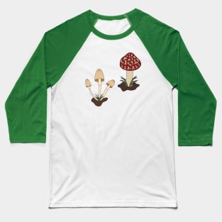 Mushrooms Baseball T-Shirt